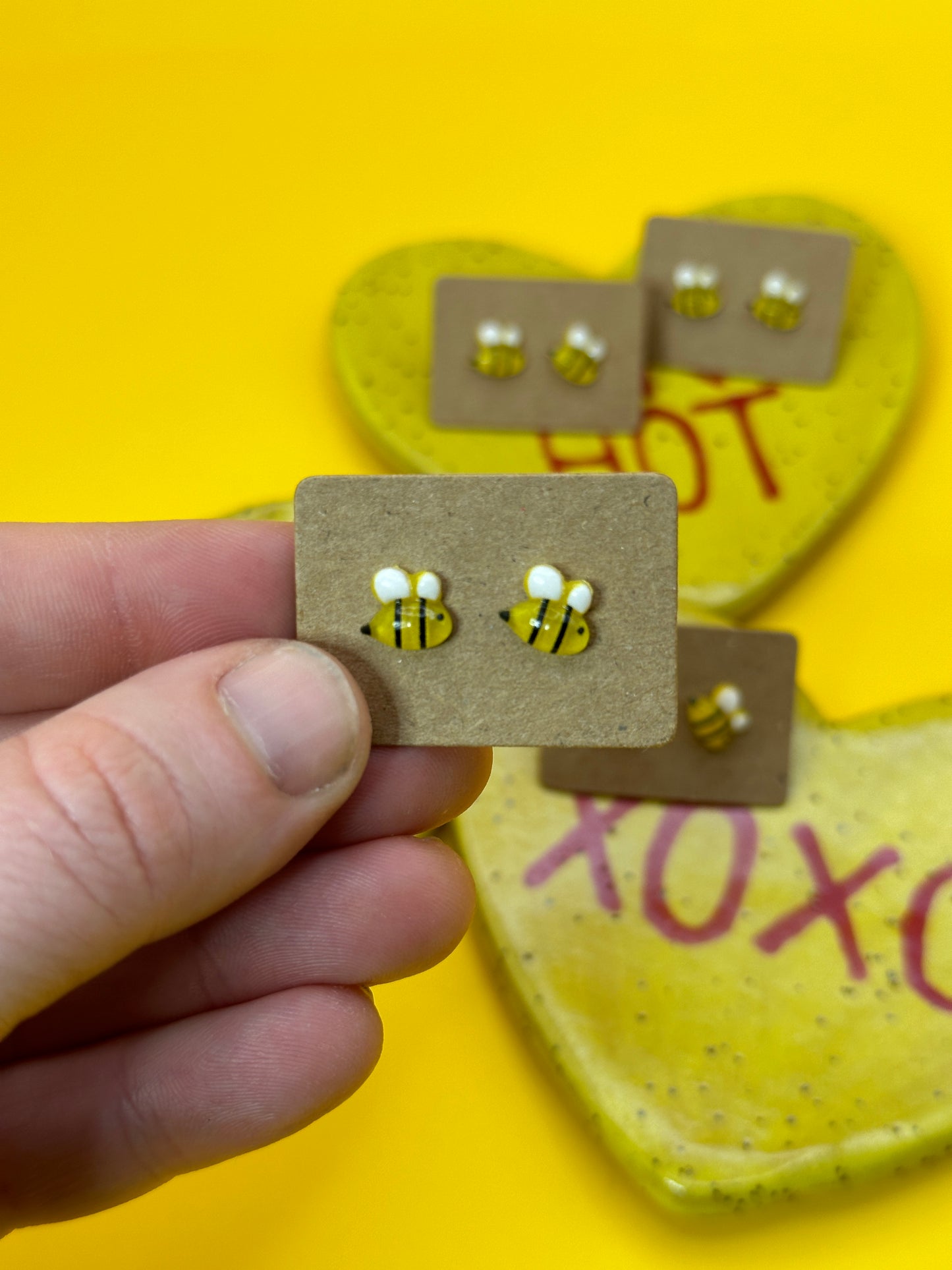 Tiny Bee Studs